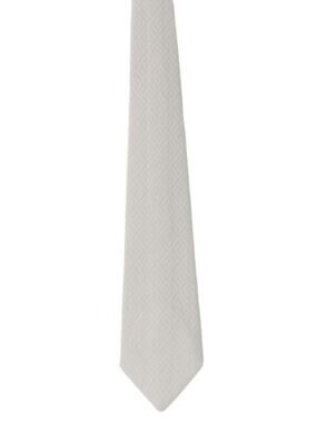 Vintage 70s Ladybug White Diamond Knit Polyester Wide Necktie 58 x 4